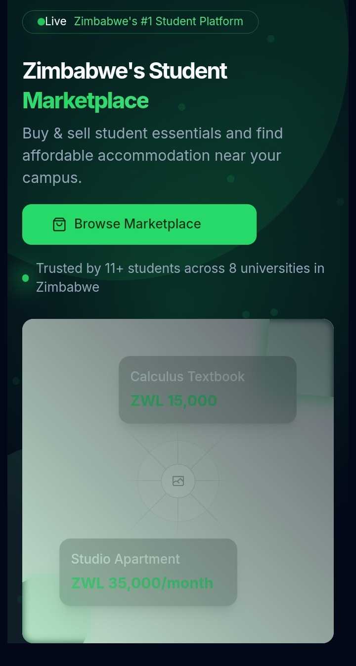Campus Market: Empowering Student Commerce Across Zimbabwe 